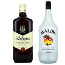 Ballantine's whisky of Malibu